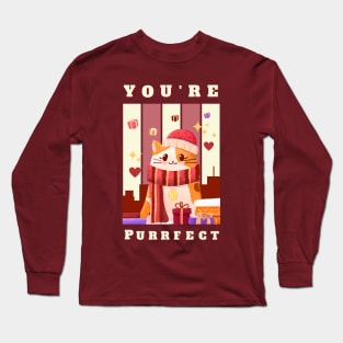 You're Purrfect - Christmas Cat Long Sleeve T-Shirt